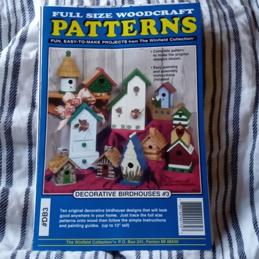 Birdhouses patterns, New pattern, by The Winfield Collection, complete pattern.